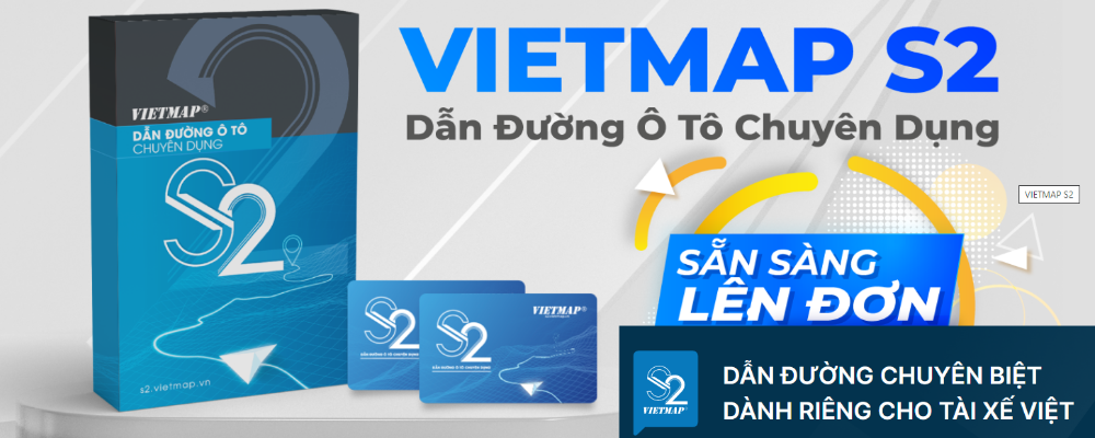 VIETMAP S2 – DẪN ĐƯỜNG Ô TÔ CHUYÊN DỤNG